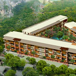 The Lai Thai, Ao Nang, Krabi: aerial view